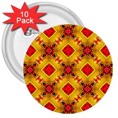 Cute Pretty Elegant Pattern 3  Buttons (10 Pack) 