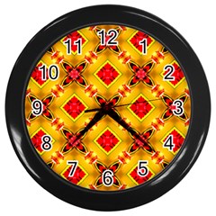 Cute Pretty Elegant Pattern Wall Clocks (black)