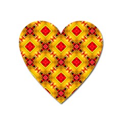 Cute Pretty Elegant Pattern Heart Magnet