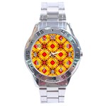 Cute Pretty Elegant Pattern Stainless Steel Men s Watch Front