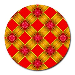 Cute Pretty Elegant Pattern Round Mousepads