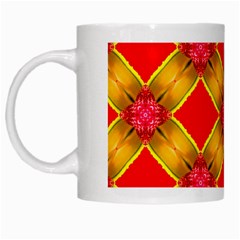 Cute Pretty Elegant Pattern White Mugs