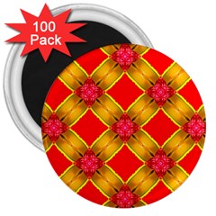 Cute Pretty Elegant Pattern 3  Magnets (100 Pack)