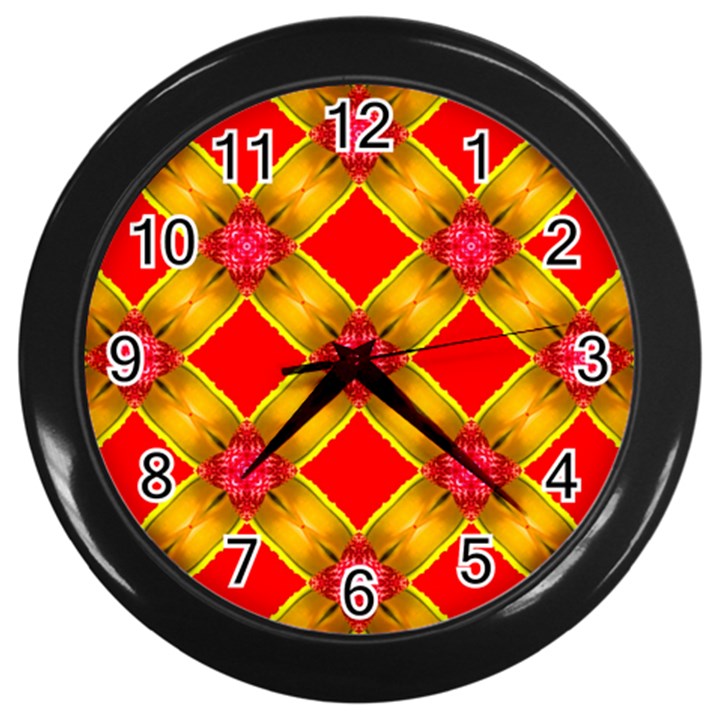 Cute Pretty Elegant Pattern Wall Clocks (Black)