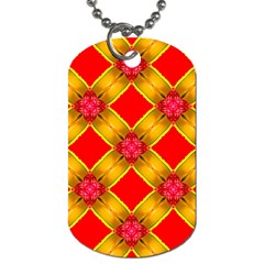 Cute Pretty Elegant Pattern Dog Tag (two Sides)