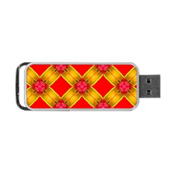 Cute Pretty Elegant Pattern Portable Usb Flash (two Sides) by GardenOfOphir