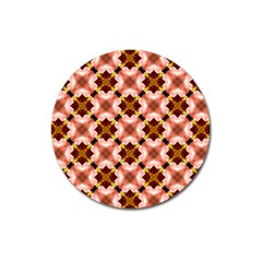 Cute Pretty Elegant Pattern Magnet 3  (round)