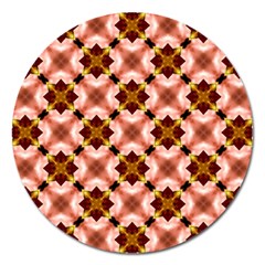 Cute Pretty Elegant Pattern Magnet 5  (round)