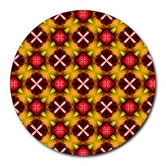 Cute Pretty Elegant Pattern Round Mousepads