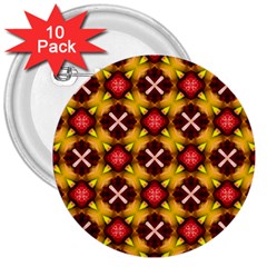 Cute Pretty Elegant Pattern 3  Buttons (10 Pack) 