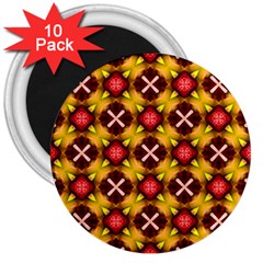 Cute Pretty Elegant Pattern 3  Magnets (10 Pack) 