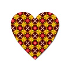 Cute Pretty Elegant Pattern Heart Magnet