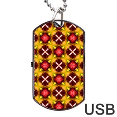 Cute Pretty Elegant Pattern Dog Tag Usb Flash (two Sides) 