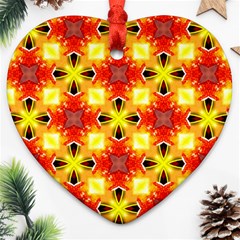 Cute Pretty Elegant Pattern Ornament (heart) 