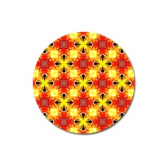 Cute Pretty Elegant Pattern Magnet 3  (round)