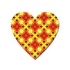 Cute Pretty Elegant Pattern Heart Magnet