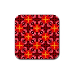 Cute Pretty Elegant Pattern Rubber Coaster (square) 