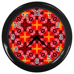 Cute Pretty Elegant Pattern Wall Clocks (black)