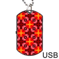 Cute Pretty Elegant Pattern Dog Tag Usb Flash (two Sides) 