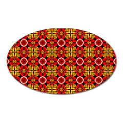 Cute Pretty Elegant Pattern Oval Magnet