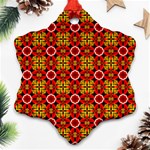 Cute Pretty Elegant Pattern Ornament (Snowflake)  Front