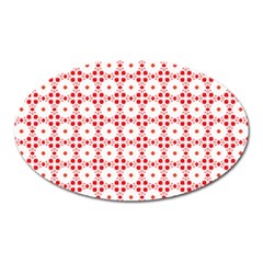 Cute Pretty Elegant Pattern Oval Magnet