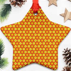 Cute Pretty Elegant Pattern Ornament (star) 