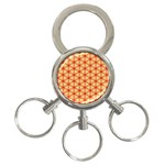 Cute Pretty Elegant Pattern 3-Ring Key Chains Front