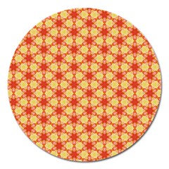 Cute Pretty Elegant Pattern Magnet 5  (round)