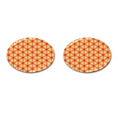 Cute Pretty Elegant Pattern Cufflinks (oval)