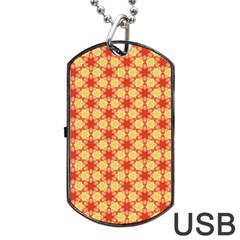 Cute Pretty Elegant Pattern Dog Tag Usb Flash (one Side)