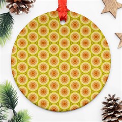 Cute Pretty Elegant Pattern Ornament (round) 