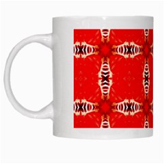 Cute Pretty Elegant Pattern White Mugs