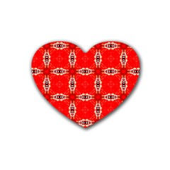 Cute Pretty Elegant Pattern Heart Coaster (4 Pack) 