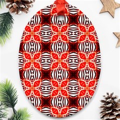 Cute Pretty Elegant Pattern Ornament (oval) 