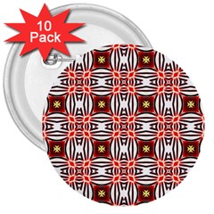 Cute Pretty Elegant Pattern 3  Buttons (10 Pack) 