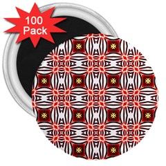 Cute Pretty Elegant Pattern 3  Magnets (100 Pack)