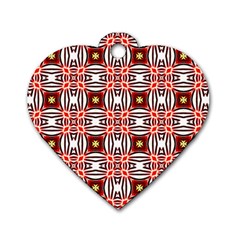 Cute Pretty Elegant Pattern Dog Tag Heart (one Side)