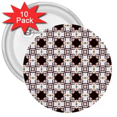 Cute Pretty Elegant Pattern 3  Buttons (10 Pack) 