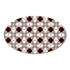 Cute Pretty Elegant Pattern Oval Magnet