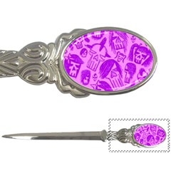 Purple Skull Sketches Letter Openers