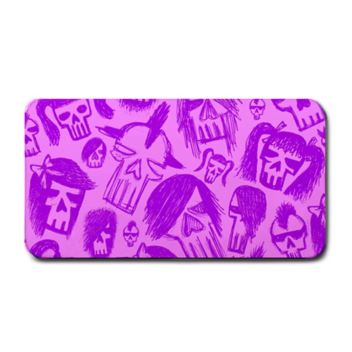 Purple Skull Sketches Medium Bar Mats