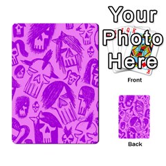 Purple Skull Sketches Multi-purpose Cards (rectangle)  by ArtistRoseanneJones