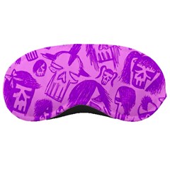 Purple Skull Sketches Sleeping Masks