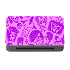 Purple Skull Sketches Memory Card Reader With Cf