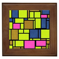 Squares And Rectangles Framed Tile