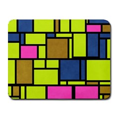 Squares And Rectangles Small Mousepad by LalyLauraFLM