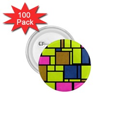 Squares And Rectangles 1 75  Button (100 Pack) 