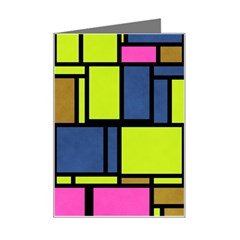 Squares And Rectangles Mini Greeting Card