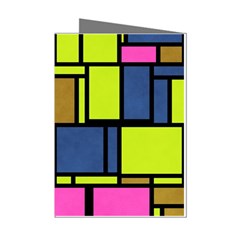 Squares And Rectangles Mini Greeting Cards (pkg Of 8)